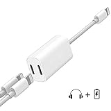 conectores sonido digital [Multifunción]: conector de auriculares, adaptador de audio, teléfono, micrófono y control de volumen: tiene 2 puertos, uno para cargar y otro para audio. El divisor de doble función le permite cargar su iPhone mientras escucha música con auriculares.
