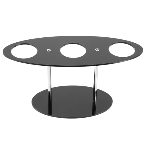 HEMOTON Acryl Display Ständer Für Eiswaffeln Und Sushi Handrollen Kompakter Eistütenhalter 7X3.5X2.8 Zoll Für Küche Und Catering Transparentes Serviergeschirr Für Dessert Präsentation