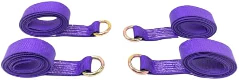 2" x 10' Purple Diamond Weave Lasso Wheel Straps (4 Pack)