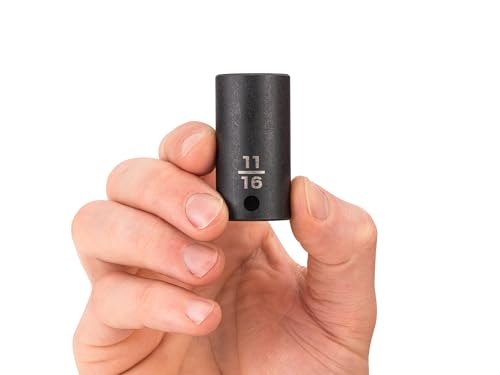 Image of TEKTON 3 /8 Inch Drive x 11 /16 Inch Impact Socket | SID14017