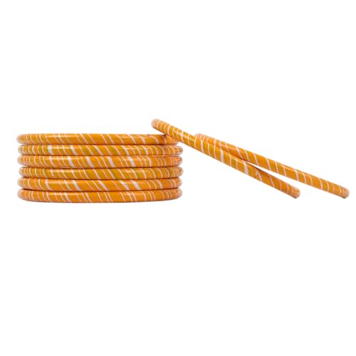 Image of Lac Bangle Set For Women and Girls | Jaipuri Lakh Lehariya Chudi Set | Rajasthani Traditional Chuda |Set of 8