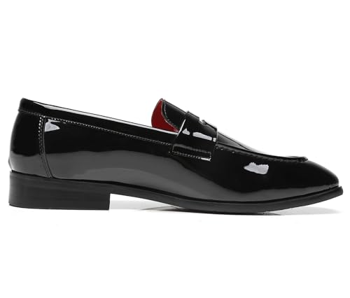 Mens Loafers Patent Leather American Dress Wedding Party Shoes2