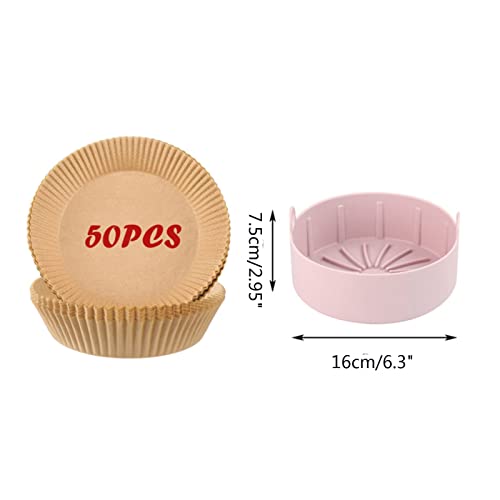 WE-HYTRE Luft-Fritteuse-Silikon-Topf-Luft-Fryer-Zubehör Luft-Freruter-Werkzeuge Luft-Frité-Luft-Luft-Fryer-Körbe Silikonmaterial 4 Arten Luft-Frité-Zubehör Silikon – Bild 8