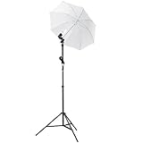 Studiohut KIT2CS Photography Studio Continuous Lighting Umbrella Kit with 30 Watts 5500K CFL Bulb (Black)