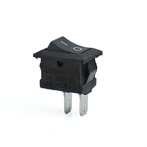 Interrupteur à bascule à clipsage rapide bouton On Off 2 broches 15x10mm pour boîtier 6A