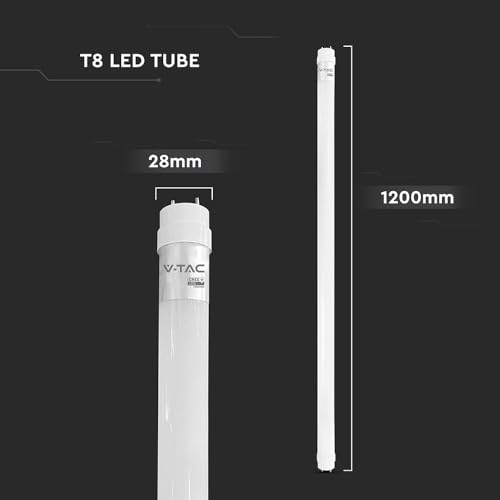 ZONE LED SET - LED Röhre 120cm, kaltweiß (6500 K), 1850 Lumen, T8, G13-18W (ersetzt 36W), inklusive Starter, LED-TUBE Leuchtstoffröhre Neonröhre Leuchte Röhrenlampe, 5-er Pack