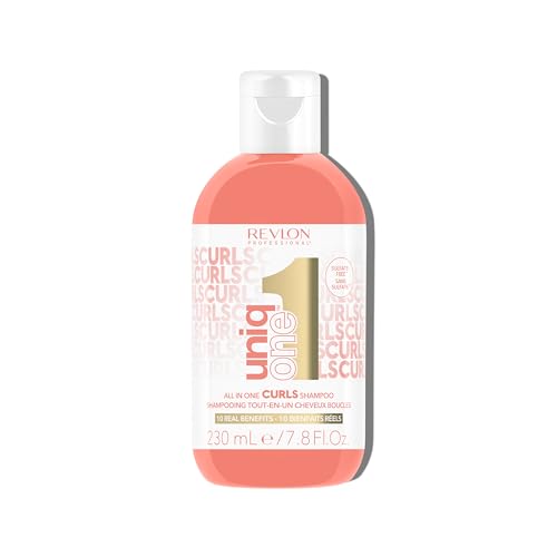 Revlon Professional UniqOne - Shampoing Sans Sulfate - Cheveux Bouclés, Frisés et Crépus - Shampooing Végan - Soin des Cheveux 10 en 1 - Définition...