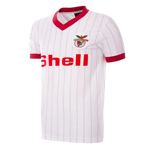 Maillot de Foot Rétro SL Benfica 1985-86 vintage t-shirt sport Lisbonne maillot rouge