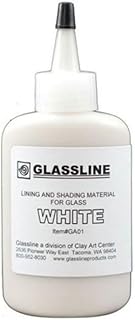 Glassline Fusible White 2oz Squeeze Bottle for All Glass Art 90/96coe Lead-Free & Food Safe