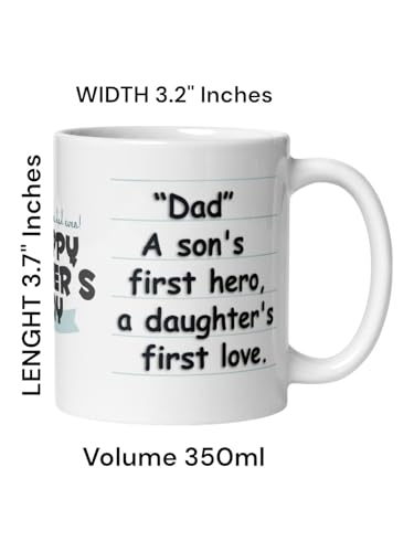 Image of Better Gift Flowers Father's Day Message Mug, Round Shaped Multicolor Themed Coffee Mugs, Mug for Gifting, Gifting Items for Family, Friends & Closed Ones