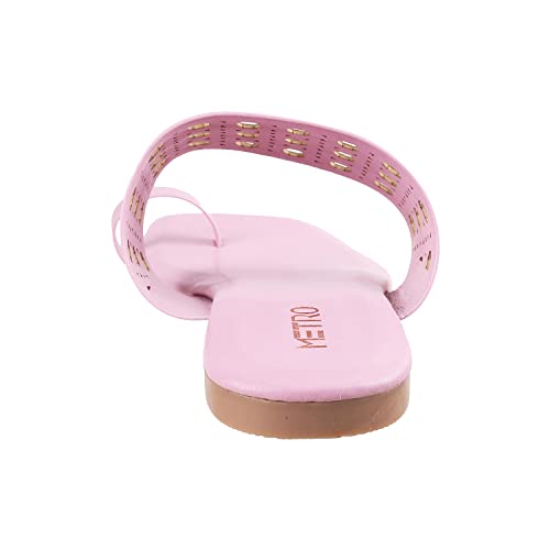 Image of Metro Womens Synthetic Lightgreen Slippers (Size
