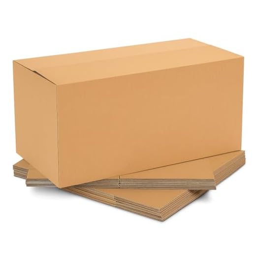 BonKaso Blueprint Premium Eco-friendly 5 Ply Corrugated Packing Box for Secure Shipping, Moving, Courier & Goods Transportation, Brown, 27x13x14 Inches - (Pack of 4)