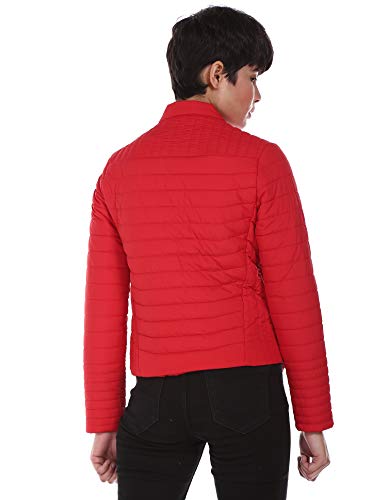Image of U.S. Polo Assn. Polyester Women Long Sleeve Solid Hood Standard Length Quilted Jacket