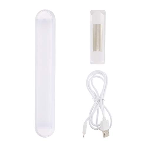 Lámpara de espejo de maquillaje recargable de 24 cm con batería de 1500 mAh