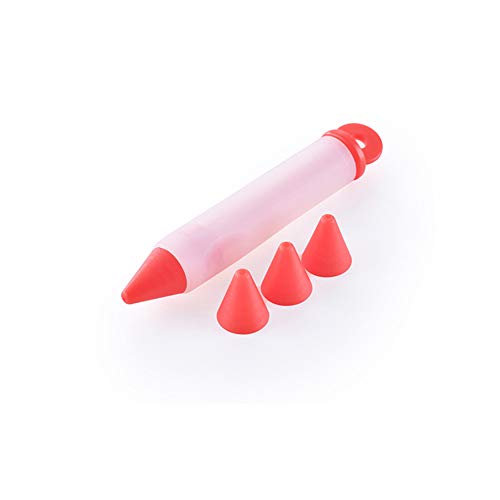 AKOAK 4 Pcs/set Dessert Decorating Pen Silicone Cake Decorating Syringe Cylinder Used for Chocolate...