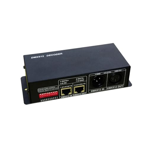 Décodeur 512 DMX contrôleur bande LED RGBW régulateur 4 canaux 4A tension DC