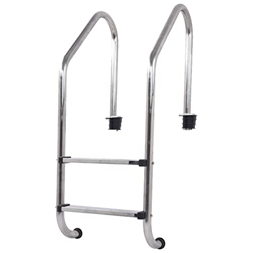 Escalera para piscina acero inoxidable 2 peldaños antideslizante miniatura 6