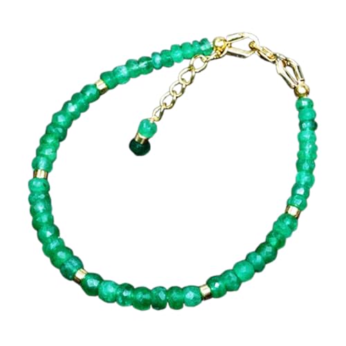 Pulsera de esmeralda facetada fina con cierre dorado de alta joyería para coleccionistas exóticos