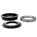 Telaio: 56 mm BLACKBEARING 56 CANOTTP 1-1/8, Serie STERZO Superiore SEMINTEGRATA Telaio Unisex Adulto, Nero, Unica