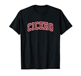 Cicero New York NY Vintage Sports Design Red Design T-Shirt