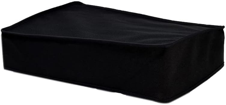 Keep Your Console Clean: Horizontal Dust Cover With White Accent For PS5 – Slick Black