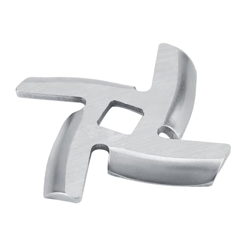 ERYUE Hachoir à Viande Tranchant en Acier Inoxydable avec Finition Sûre, Facile à Nettoyer et à Installer, pour un Broyage Rapide de la Viande, Paquet de 2 (Petite lame de 46 mm de long)