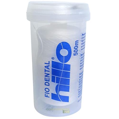 Fio Dental Hillo 1000 Metros Kit 2 Rolos 500 Metros Cada Sabor Menta Premium