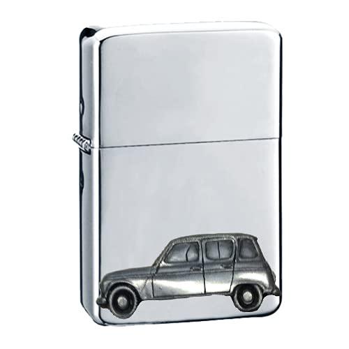Briquet classique French Car 4 finition étain haut de gamme