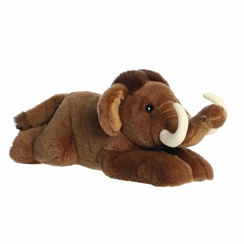 Aurora® Adorable Flopsie™ Wynn Woolly Mammoth™ Stuffed Animal - Used to Create Imaginative Play Adventures - Perfect for Birthdays, Kids and Adults, All Ages - Brown 14 Inches