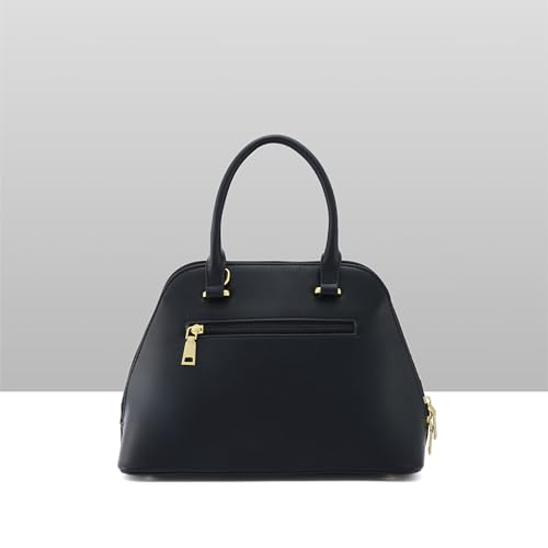 Image of Caprese Rain Small Satchel Bag with Adjustable & Detachable Strap | Versatile Shoulder, Crossbody & Handheld Bag with Multiple Compartments for Work, Travel, and Everyday Use