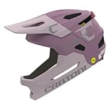 Cratoni Madcat MIPS Fullfacehelm Kinderhelm Fahrradhelm MTB-Helm S/M 49-56 cm (Blush-Rose matt)