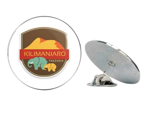 Kilimanjaro Tanzania Africa Round Metal 0.75