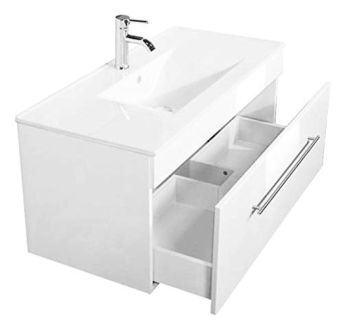 Emotion Waschtischunterschrank Hera 1000 | In Weiss hochglanz - HERA1000000101DE Emotion Waschtischunterschrank Hera 1000 | In Weiss hochglanz