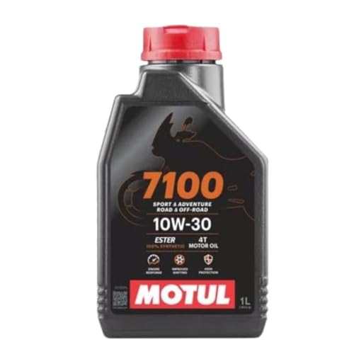 Image of Motul 7100 4T Fully Synthetic 10W-30 Petrol Engine Oil for Bikes (1 L)