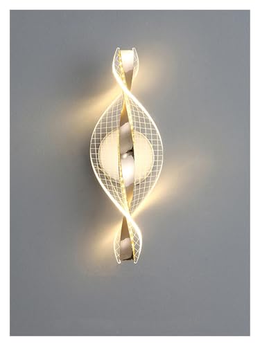 Aplique de pared acrílico LED moderno dorado ZQ-FA029 para lámpara decorativa de salón