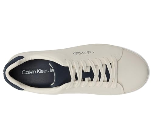 Calvin Klein Men's Ilano Sneaker, Ivory, 112