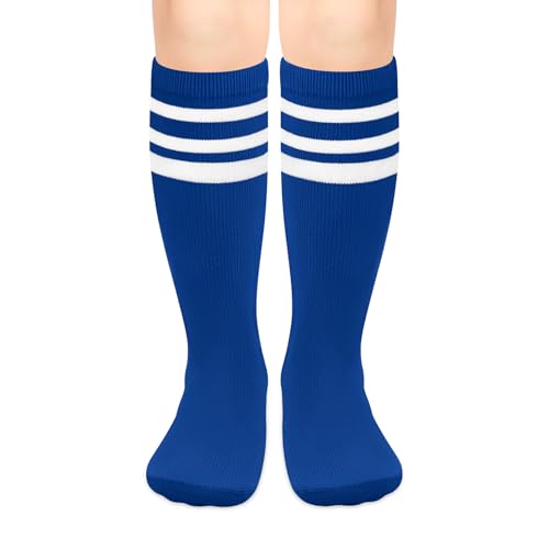 Image of Olreco 1 Pack Toddler Kids Youth Soccer Socks Girls Boys Baseball Socks Youth Knee High Softball Football Accessories Cotton