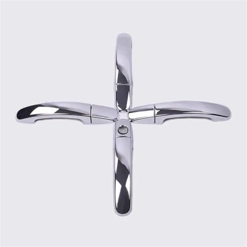 Cubierta de manija de puerta cromada negra compatible con Ford XT 6