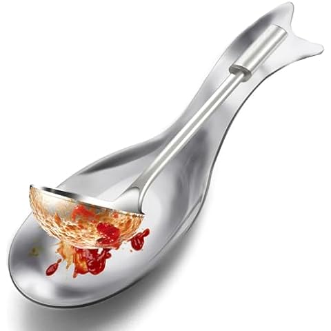 OXTXO Stainless Steel Spoon Rest for Kitchen Cover