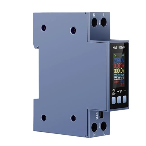 Evita sobrecargas usando el interruptor inteligente wifi KWS-303 con medidor de corriente 40A 4