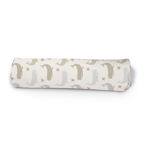 Image of SwaddleMe by Ingenuity First Moments Collection Muslin Blanket & Hat Gift Set, 4-Piece Baby Gift (2 Blankets + 2 Hats), Soft Breathable Cotton, Neutral Whale, Stripe & Swirl Prints, Newborn Essentials
