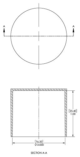 Image of Caplugs SC-3 SC Series - Plastic Sleeve Cap for Tube Ends, 18 Pack, Red LD-PE, 3.000 inch W x 1.00 inch L Threaded and Non-Threaded Tubing, Rods, Masking, Painting, Plating, Grit-Blasting (99394799)