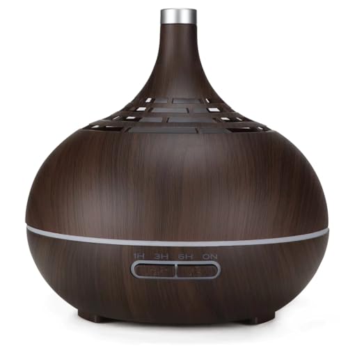 Umidificador Ar Ultrassônico 550ml, Difusor Óleos Essenciais, Com...