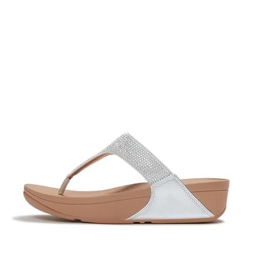 Image of FitFlop Women's LULU Crystal Embellished Toe-Post Sandals