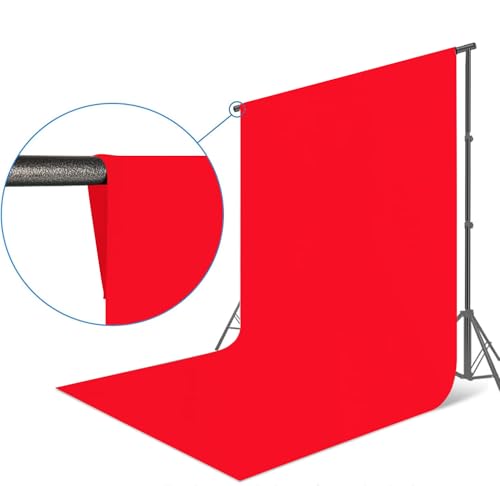 Fondo fotográfico rojo 10 x 20 pies para fotografía miniatura 4