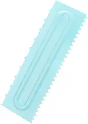 Espátula De Bolo Plástico Para Alisar E Decorar Silver Chef