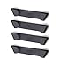 Joseph Joseph Cupboard Store - Set of 4 Pot and Pan Lid Holders Self Adhesive Wall Mount Storage Organizer, Suitable for Lids Up to 9 in , 3M VHB Tape Included, Gray