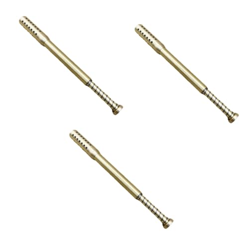 OHPHCALL 3pcs Stick Body Moxas Stick Kit Moxa Roller Stick Burner Body Warm Rods Guasha Tool for Face Holder Moxa Pusher Brass