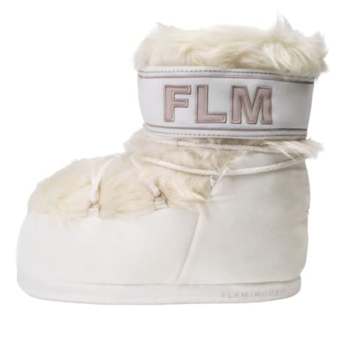 Flamingueo Sneaker Hausschuhe - Lustige Plüsch Pantoffeln für Damen und Herren, Eine Größe