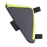 Amplio espacio de almacenamiento: esta bolsa de marco de bicicleta de gran capacidad es ideal para llevar artículos esenciales como herramientas de reparación, teléfonos móviles y carteras, mejorando tus aventuras de ciclismo.